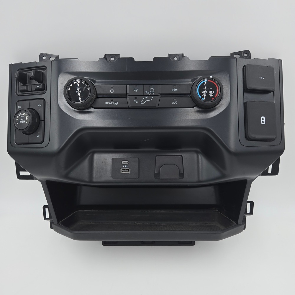 21-25 Ford F-150 HVAC Climate Control Panel Dash Bezel USB Module ML3T-19980-AH